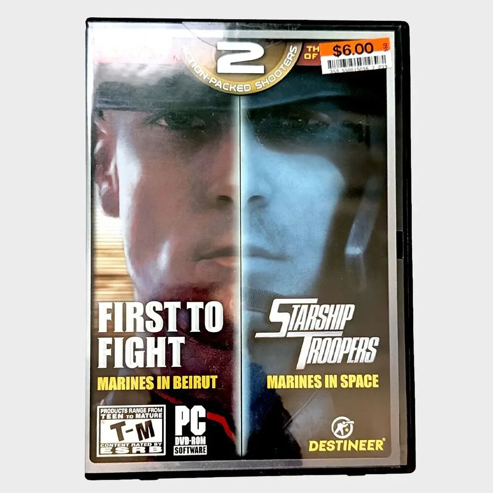 First to Fight Starship Troopers Video Games PC Computer 2007 Retro Collectible